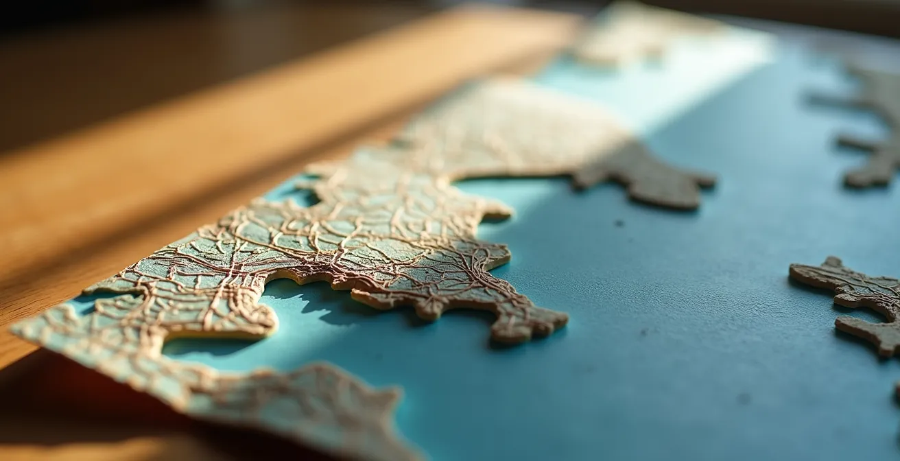 Carte thermique des quartiers de Rosas avec gradient de couleurs représentant les prix